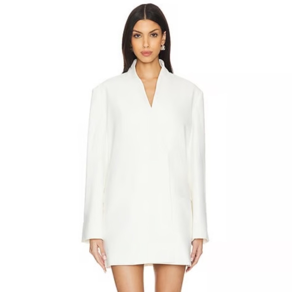 RACHEL GILBERT Dani Jacket Mini Dress in Ivory